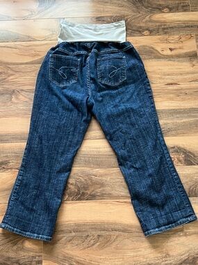 Maternity Jeans XL Stretch Bootcut Denim Belly Band 32x25 American Star